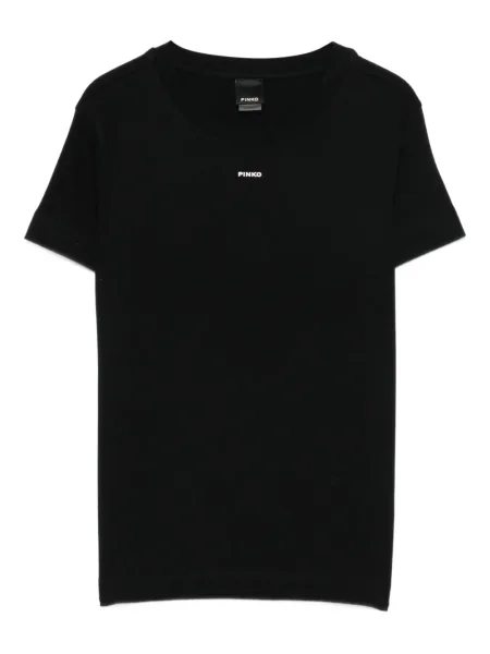 Scurt top Pinko cu decolteu rotund negru