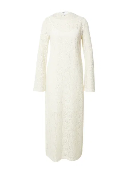 EDITED Rochie Flora murdar alb