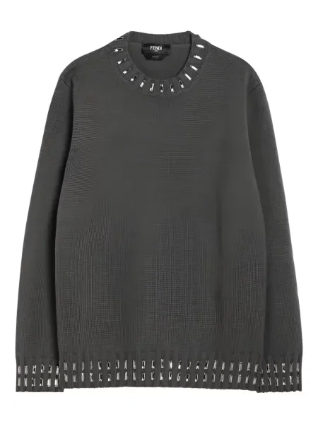Pulover Fendi de lână gri
