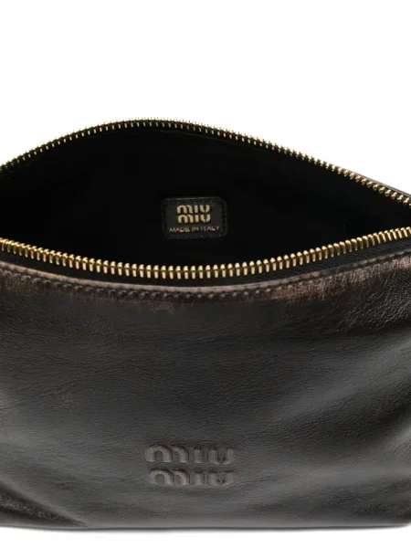 Geanta de piele Miu Miu din piele maro