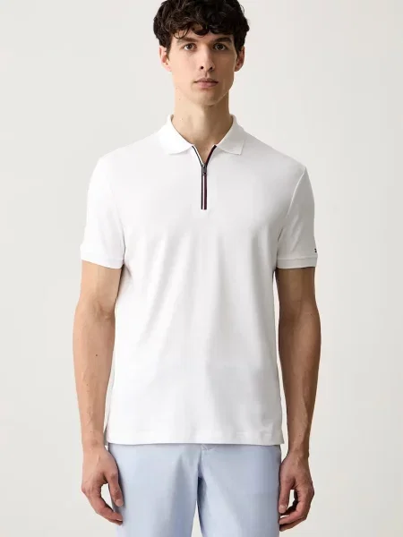 Tricou polo Tommy Hilfiger alb
