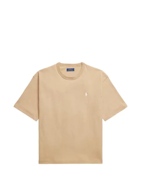 Polo Polo Ralph Lauren με σχέδιο με στρογγυλή λαιμόκοψη από ζέρσεϋ μπλε