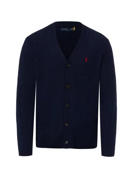 Polo Ralph Lauren kardigan wełniany niebieski