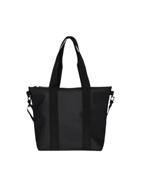 Rains Tote Bag Mini Black Unisex Plecaki i torby Rains Size: One size czarny