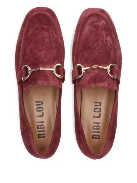 Pantofi loafer Bibi Lou cu cataramă roșu