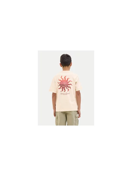 Jack & Jones Junior Marškinėliai Canggu Relaxed Fit smėlio