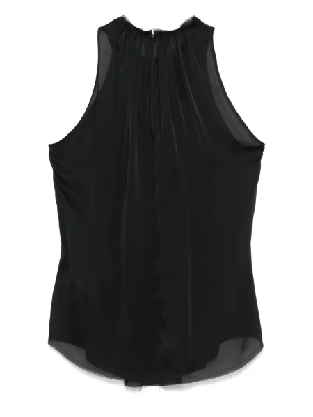 Bluză Balmain de mătase negru