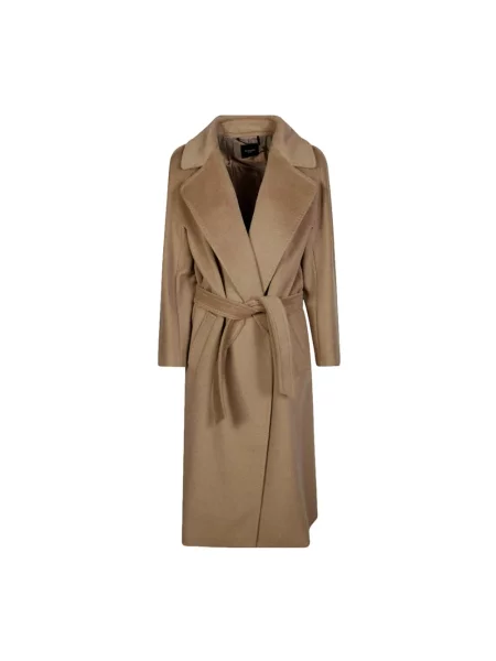 Weekend Max Mara Płaszcze Kobieta S Wełna Płaszcz Tempera brązowy