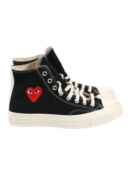 Sneakersy Comme Des Garcons Play z nadrukiem w serca czarne