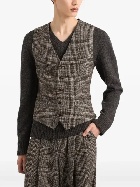 Vestă Dolce & Gabbana în carouri gri