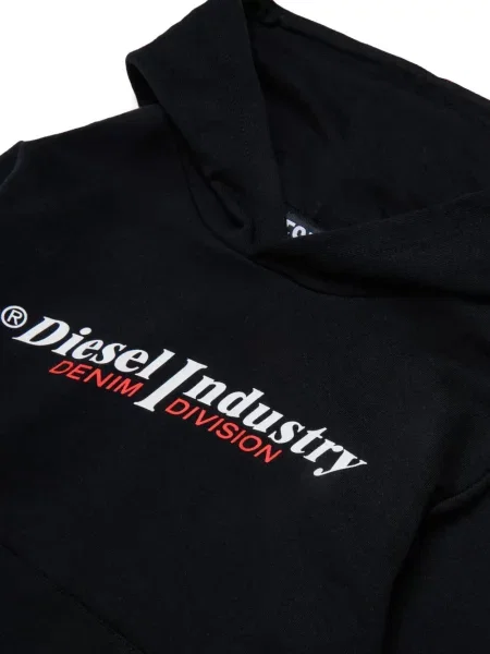 Bluza z kapturem dziecięca Diesel czarna