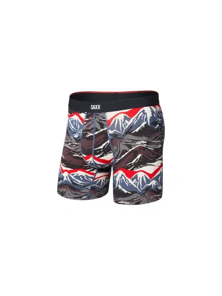SAXX Vibe Xtra Soft Comfort Boxer Brief Fly mountain top-bl XL Mężczyźni Bielizna Saxx Wielobarwny Size: M