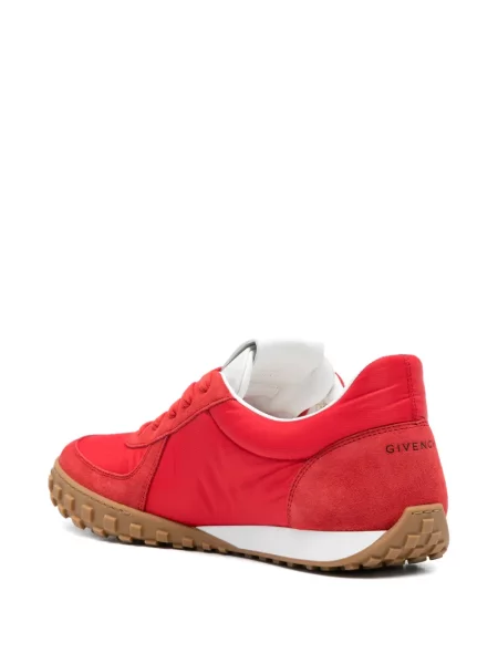 Sneakerși Givenchy din piele de căprioară roșu