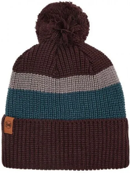 Téli sapka BUFF Knitted Elon maroon/maroon. Méret: OS