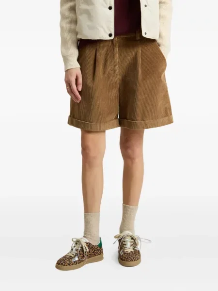 Sneakerși Woolrich cu dungi cu imagine maro