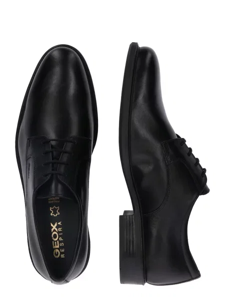 GEOX Pantofi cu șireturi negru