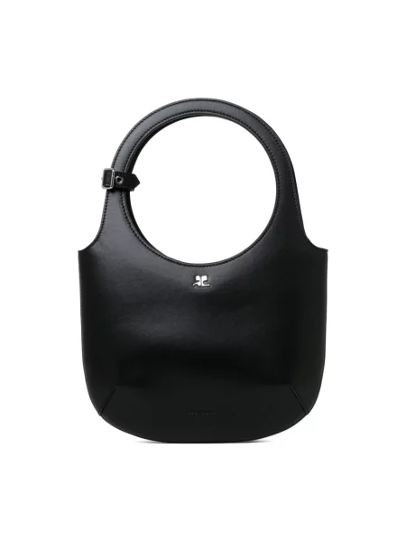 Torebka skórzana Courreges czarna