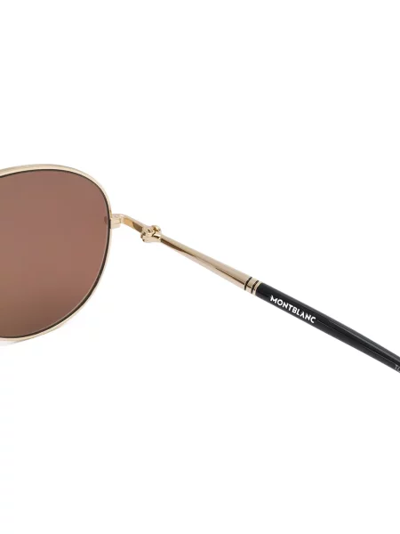 Okulary przeciwsłoneczne Montblanc złote