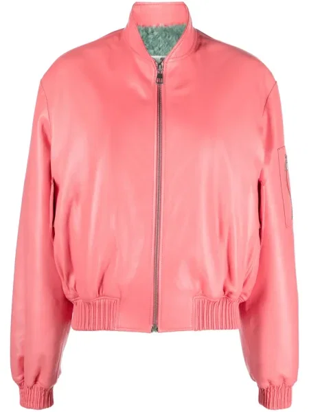 Kurtka skórzana Liska różowa