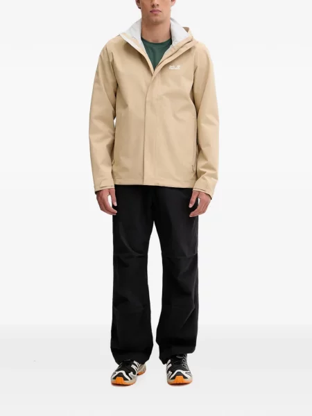 Geacă Jack Wolfskin cu glugă cu imagine
