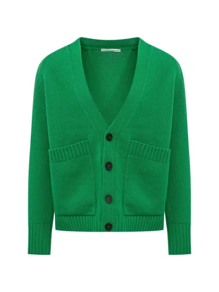 Cardigan Studio Nicholson cu decolteu în V verde
