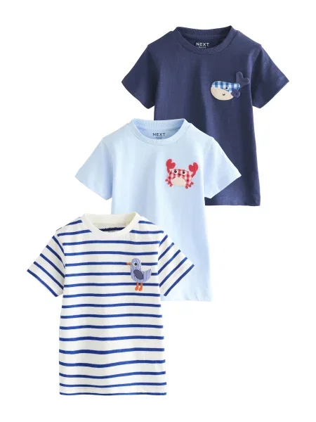 Next Tricou marin / bleumarin / deschis albastru