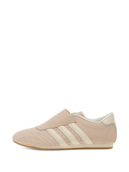 Pantaloni Adidas Campus cu șireturi cu dungi din dantelă roșu