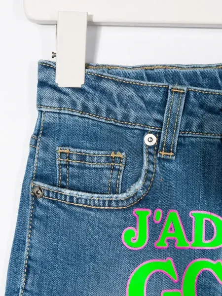Szorty jeansowe dziecięce Gcds niebieskie
