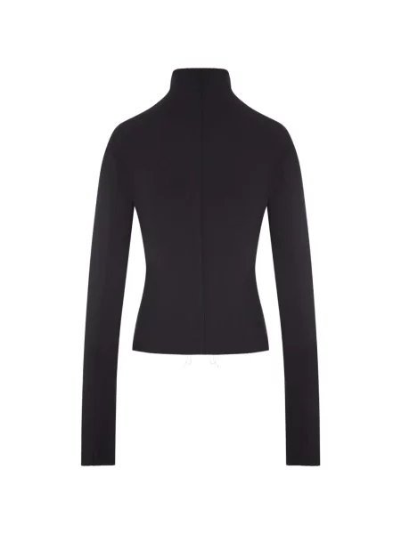 Geacă Rick Owens asimetrică negru