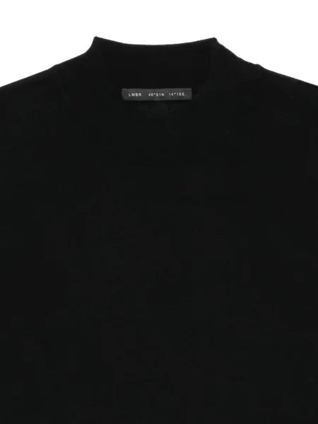Pulover Low Brand cu decolteu rotund negru