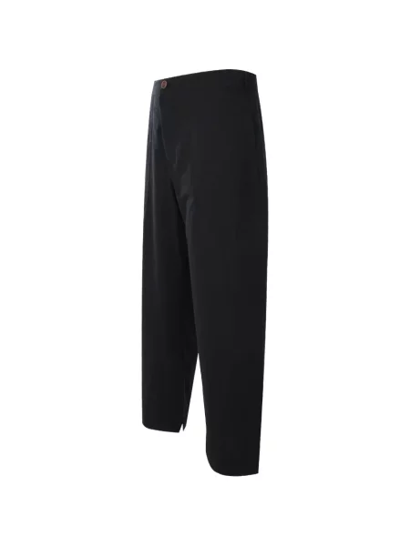 Pantaloni Marané cu broderie negru