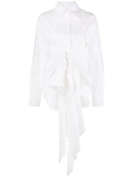 Koszula Quira drapowana biała