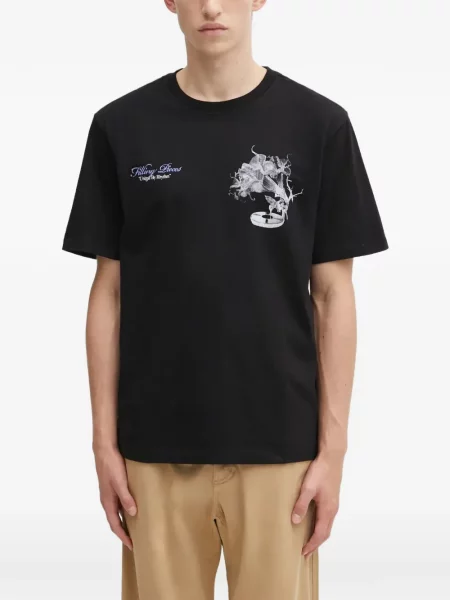 Tricou Filling Pieces cu imagine negru