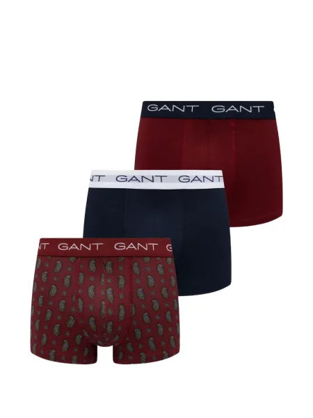 Boxeri Gant cu imagine cu model paisley roșu