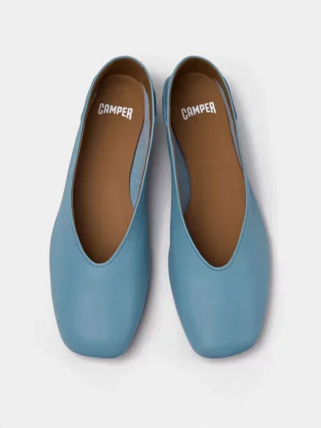 Кожаные балетки Camper голубые