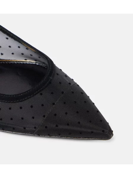 Pantofi cu toc Tory Burch din piele de căprioară negru