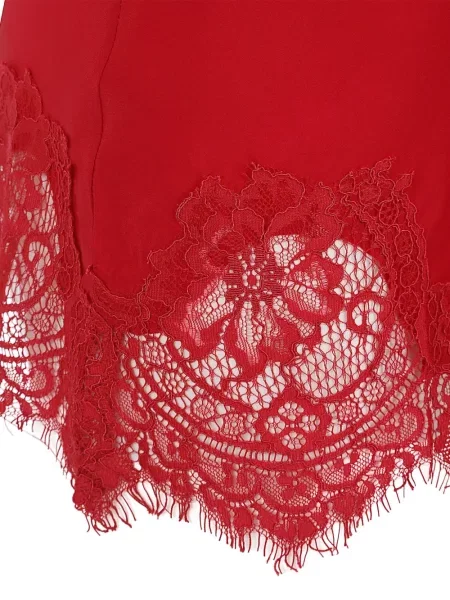 Jedwabny top Gold Hawk czerwony