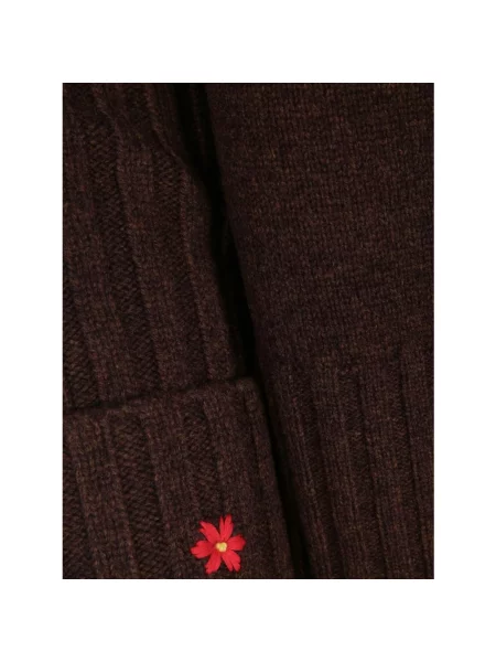 Sweter Tory Burch wełniany brązowy