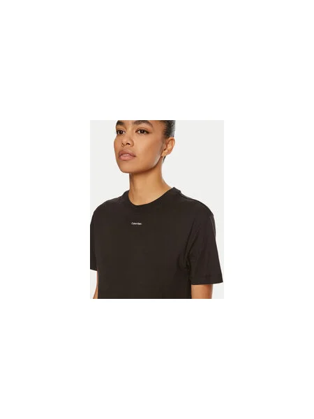 Calvin Klein Póló Nano Logo Regular Fit fekete