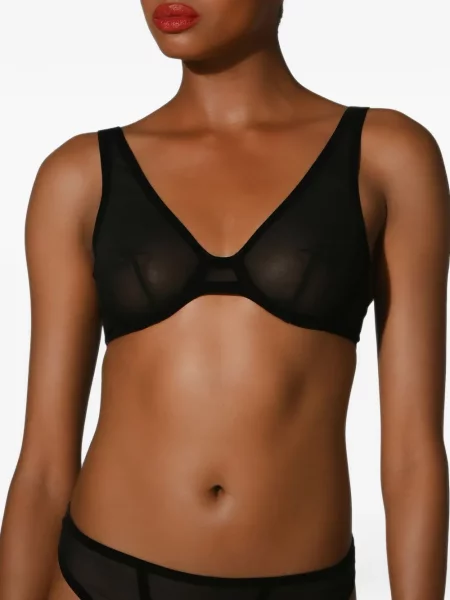 Sutien Wolford de catifea negru