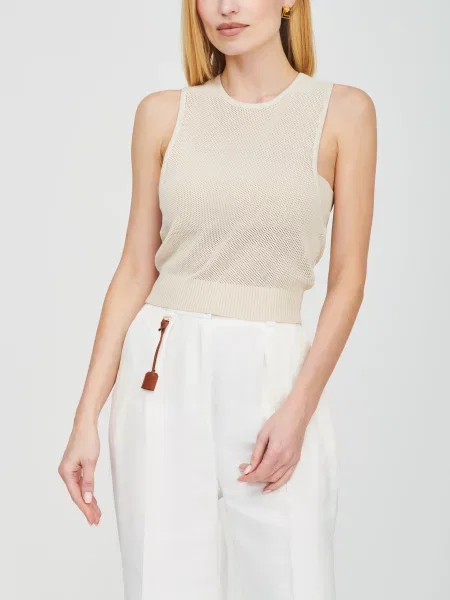 Топ Elisabetta Franchi бежевий