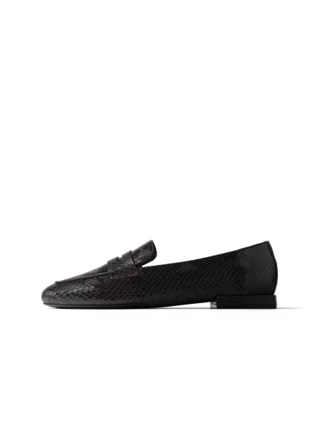 HANDMADE SHOES Mocasini QUIET WINTER MORNING închis maro