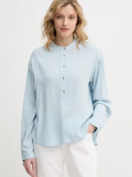 United Colors of Benetton bluza za žene s viskozom plava