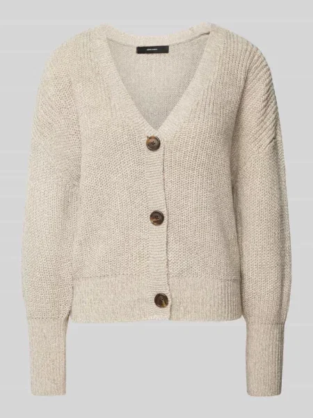 Kurtka z dzianiny o kroju relaxed fit z dekoltem w serek model ‘LEA’ Vero Moda