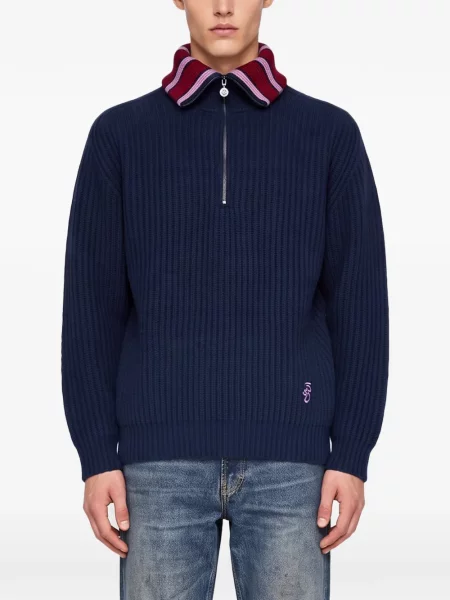 Pulover Drole De Monsieur albastru