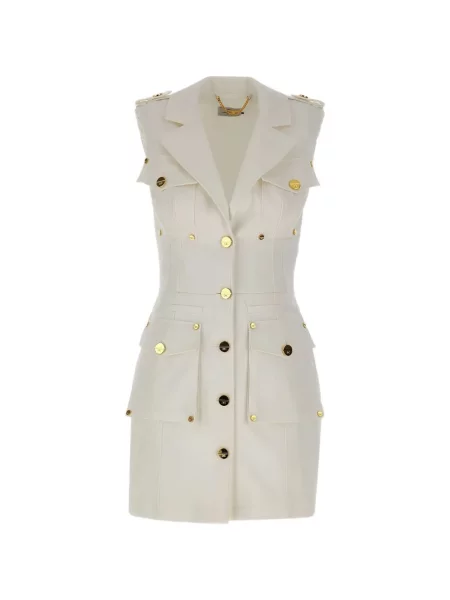 Rochie mini Elisabetta Franchi fără mâneci alb