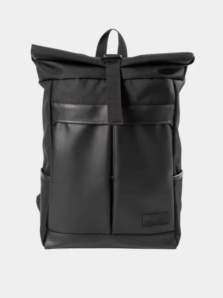 Кожаный рюкзак Harvest черный