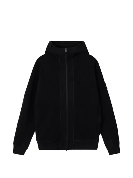 Hanorac cu glugă Stone Island cu strasuri negru