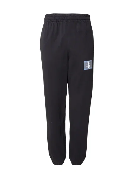 Calvin Klein Hlače dimno modra / safir / črna bela