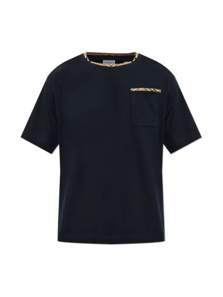 Koszulka Burberry niebieska